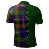 Clan Chalmers Modern Tartan Polo Shirt - Lion Rampant And Celtic Thistle Style SK64 Chalmers Modern Tartan Tartan Polo